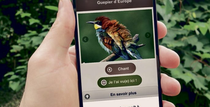 application mobile, naturaliste