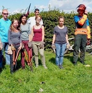 Equipe bénévoles - mare Peugny
